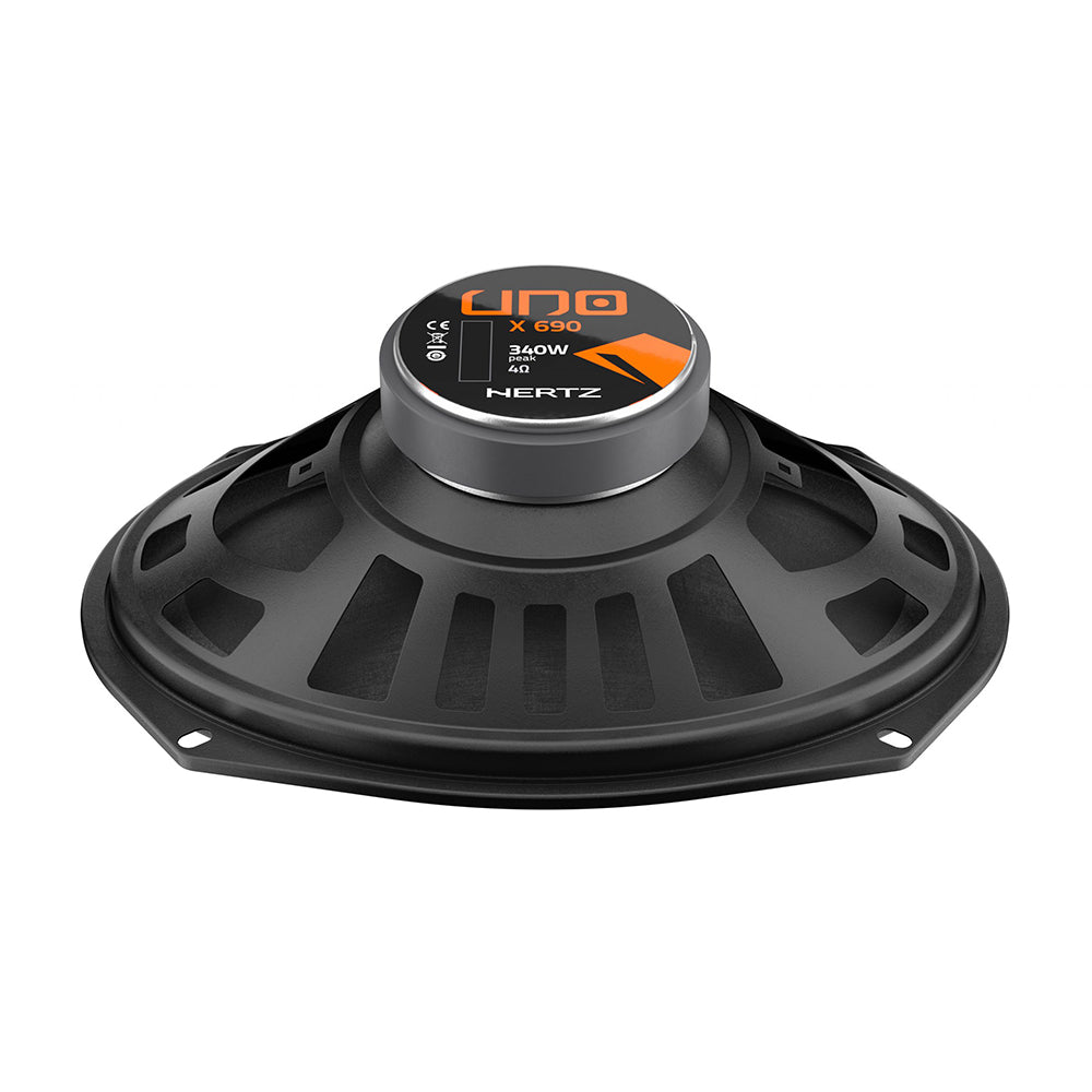 Enceintes coaxiales ovales 4 voies Hertz X 690 6x9" 340W
