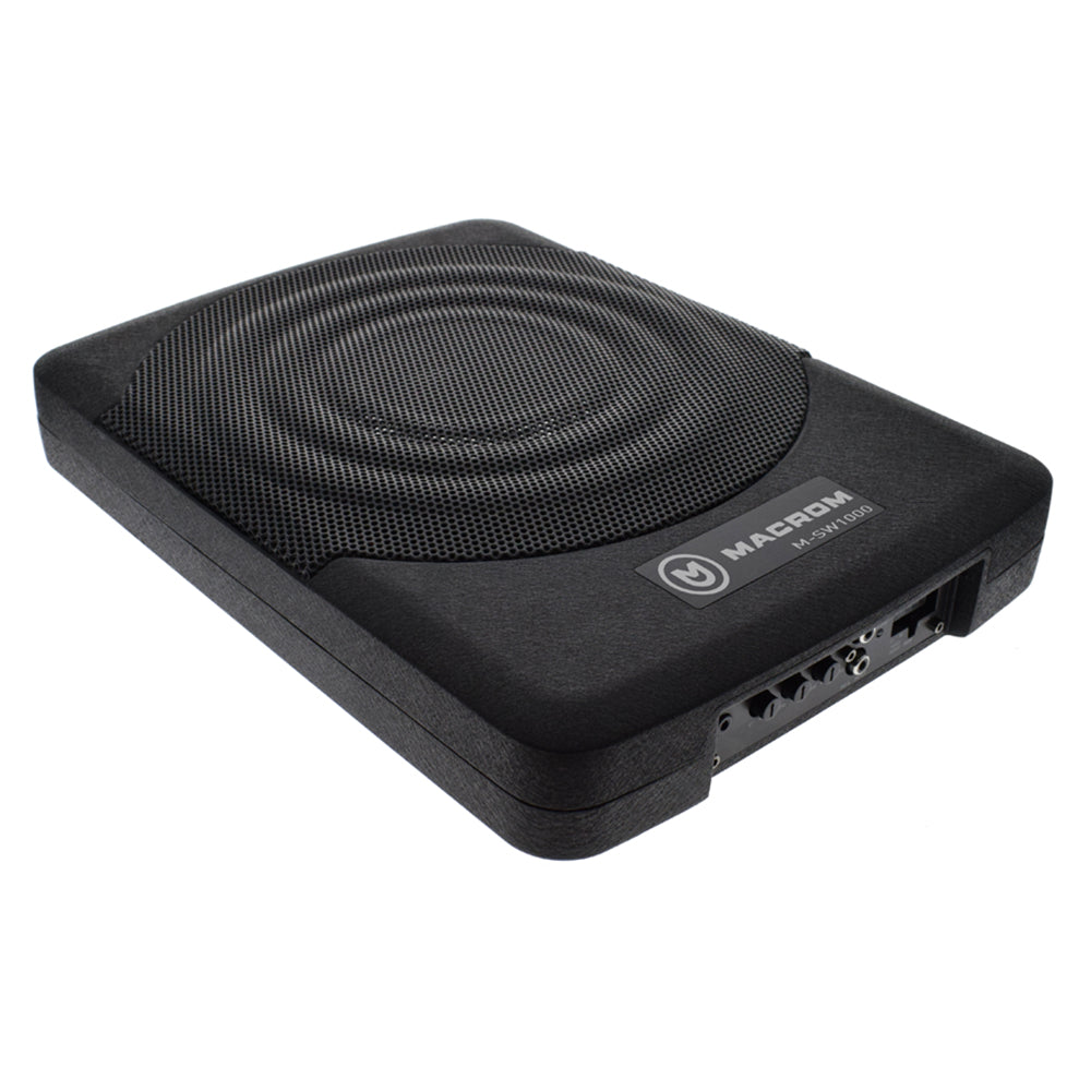 Macrom M-SW1000 - Caisson de basses amplifié de 10 pouces dans un boîtier scellé, 200 W